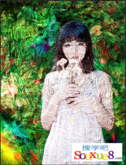 Photoshop CC中文版利用ps滤镜和色阶制作油画效果实例入门教程