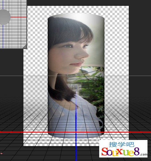 Photoshop CS6中文版利用3D面板中从预设创建网格3D形状教程