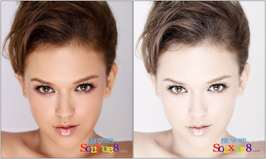 Photoshop CC中文版给美女人物照片的淡色效果处理ps基础入门教程