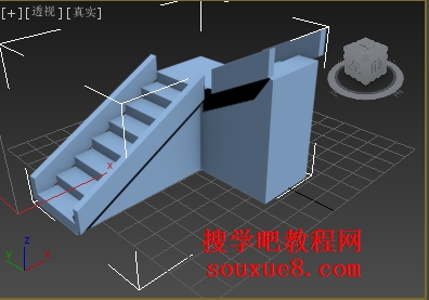 3DsMax2013中文版创建L型楼梯三维建模实例详解3D教程