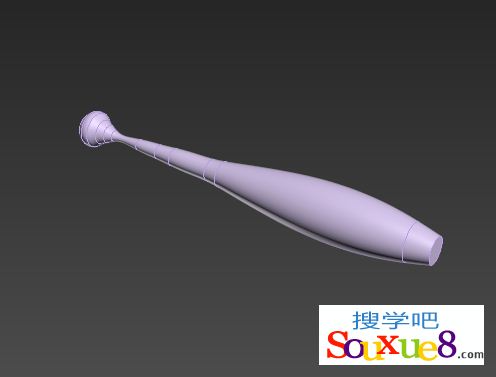 3DsMax2013中文版利用NURBS制作棒球棒3d模型建模实例详解教程