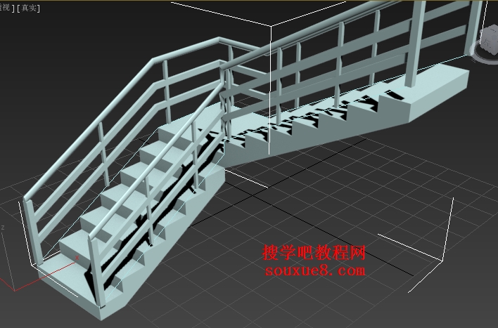3DsMax2013中文版创建楼梯栏杆建模实例详解3D教程