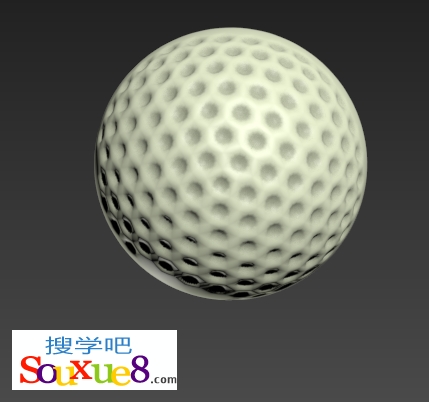 3DsMax2013中文版制作高尔夫球3d模型建模实例3D教程
