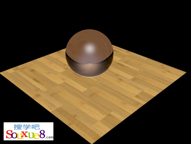 3DsMax2013中文版利用光线跟踪材质制作玻璃球材质实例3D教程