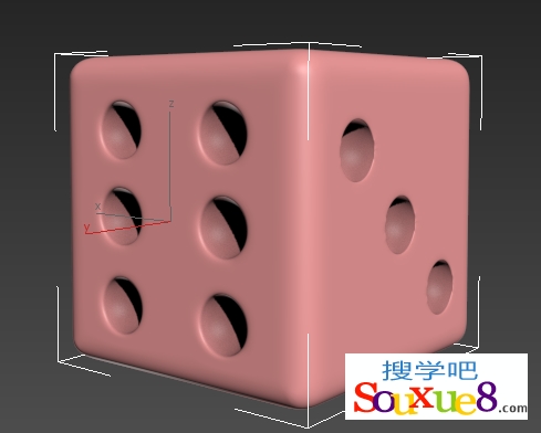 3DsMax2013中文版使用ProBoolean复合对像制作骰子实例教程