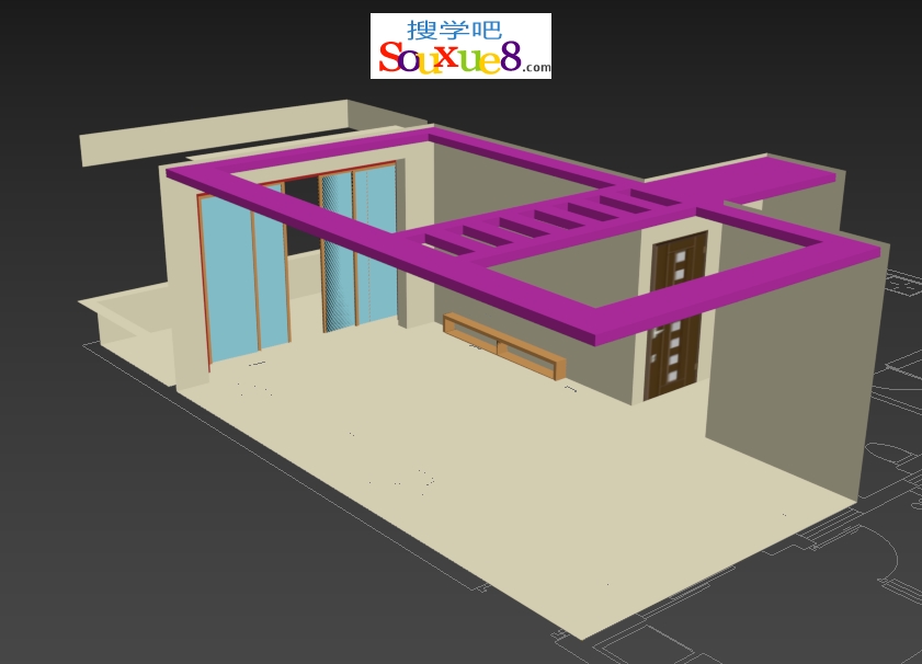 3DsMax2023中文版室内建模-天花板顶棚建模3D2023基础入门教程