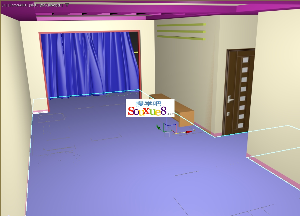 3DsMax2023中文版室内建模-窗帘建模3D2023基础入门教程