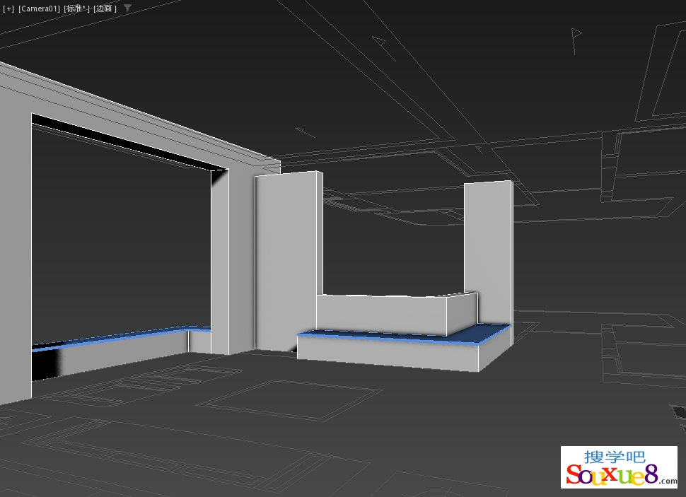 3DsMax2023中文版现代客厅效果图制作-电视柜建模从入门到精通3D教程