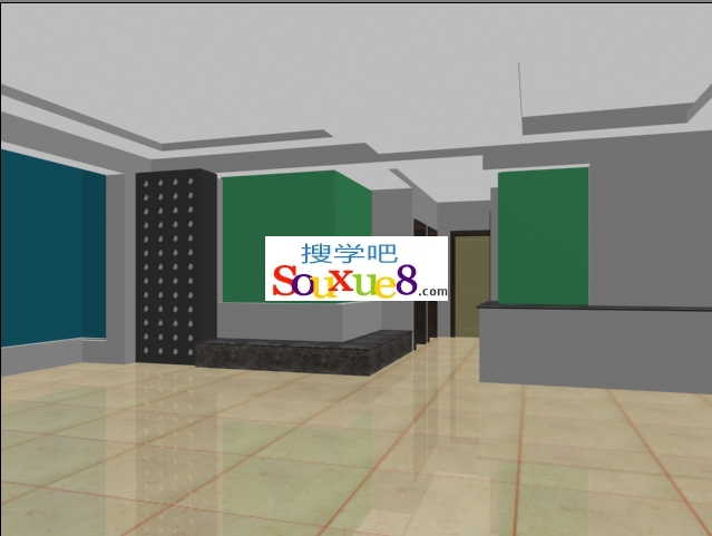 3DsMax2023中文版现代客厅效果图制作-混合材质地砖砖缝从入门到精通3D教程（下）
