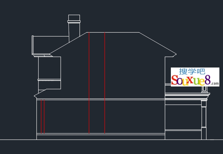 AutoCAD2024中文版绘制楼板及墙体定位线别墅建筑剖面图绘制CAD2024教程
